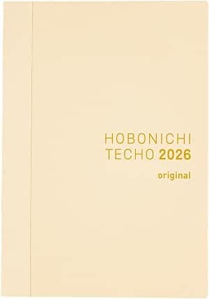 Hobonichi Techo 2026 Original Book – A6, English, Daily, January Start, Monday Start, Planner