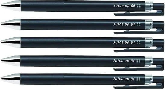 Pilot juice up 04 Retractable Gel Ink Pen, Ultra Fine Point 0.4mm, Black Ink