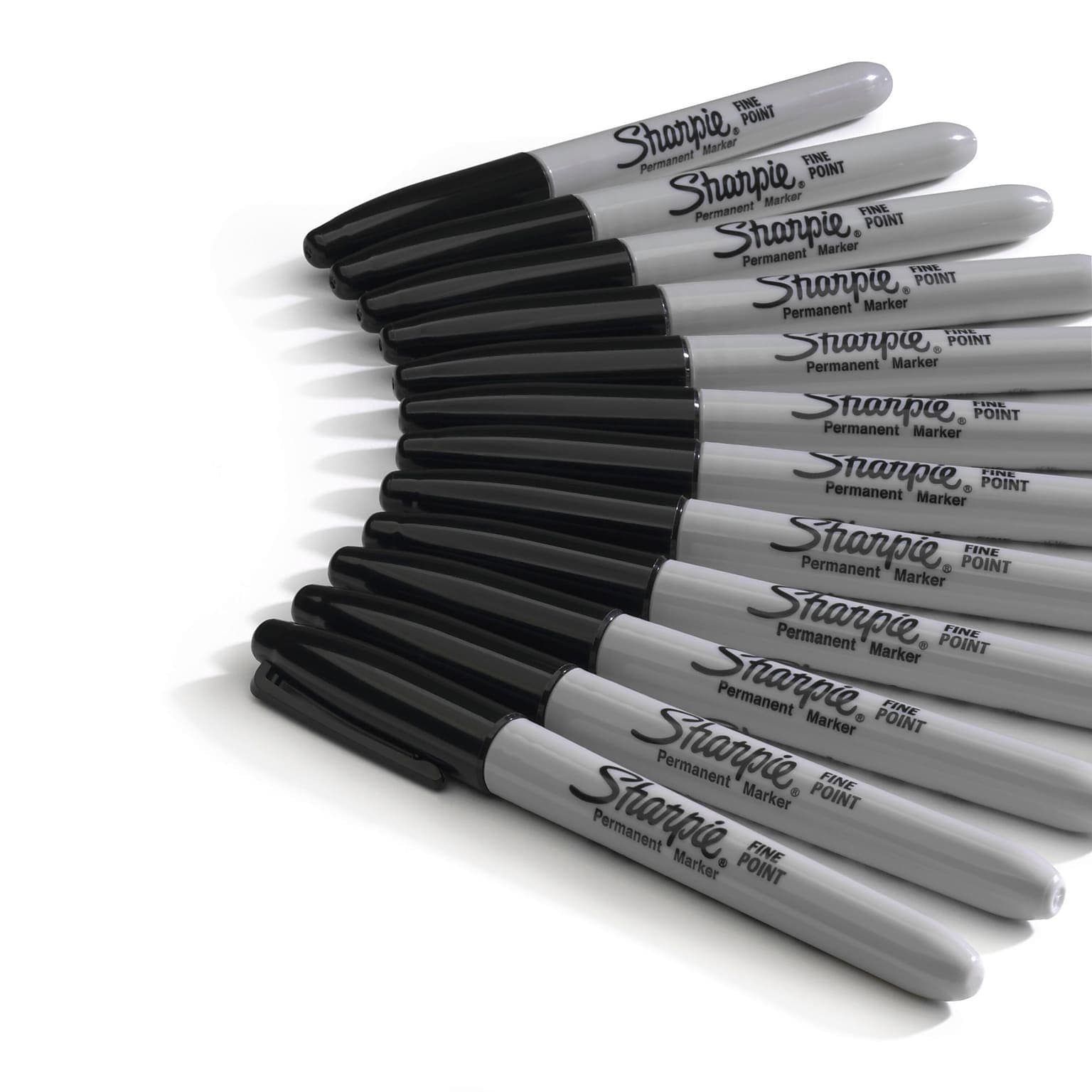 Sharpie Permanent Marker, Fine Tip, Black, 36/Pack